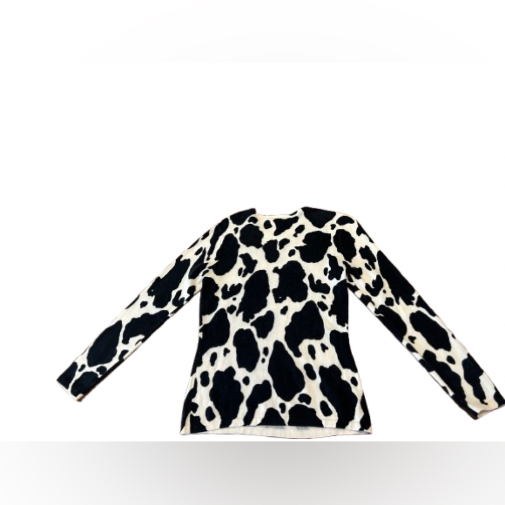 Talbots Women’s Vintage Cashmere Black and White Long Sleeve Size Small - Picture 3 of 5